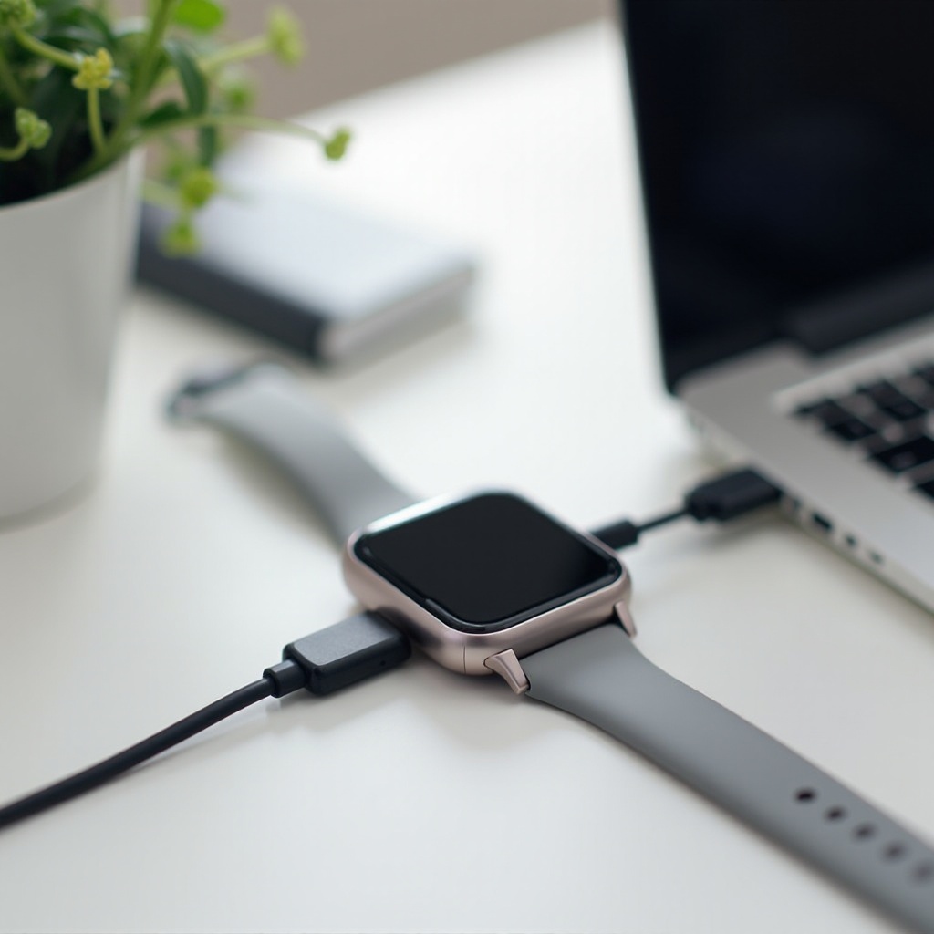 Wie lädt man eine Smartwatch mit USB auf?
