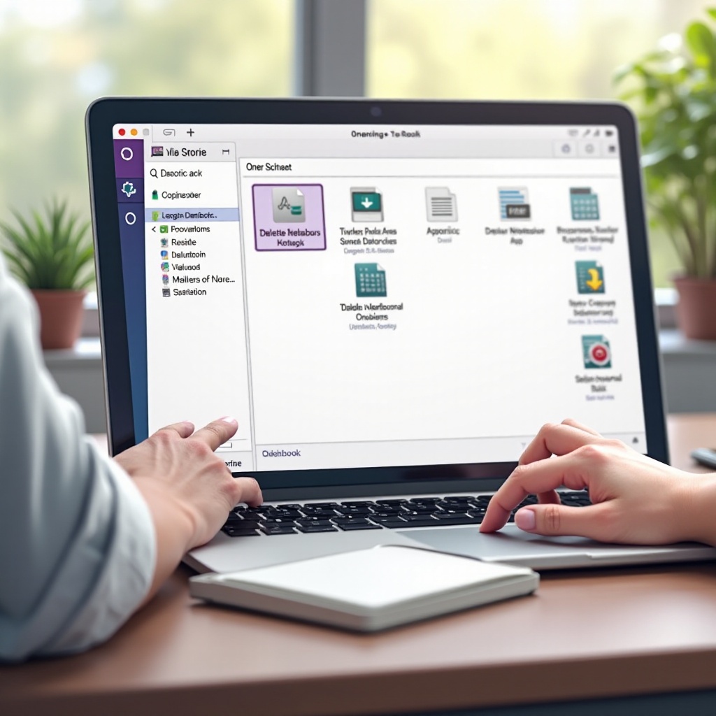 wie man ein Notebook aus OneNote löscht